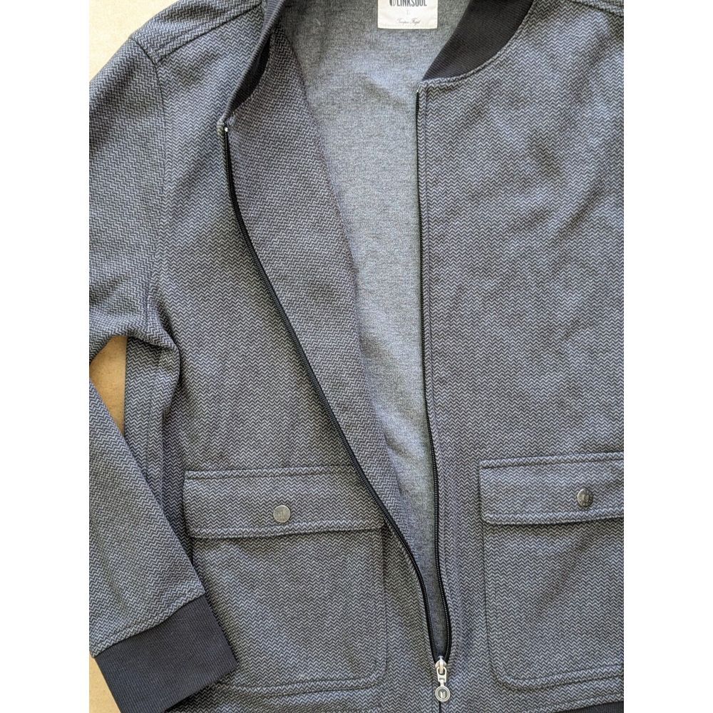 LinkSoul Full Zip Men's Jacket Black/Gray‎ Large - Picture 4 of 8